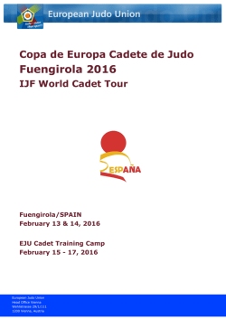 Programa Oficial - ESP - Real Federación Española de Judo y