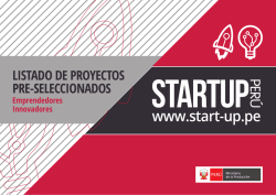 la lista - Start Up Perú