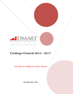 Cat&aacute;logo General - D`Mart Institute