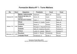 Formación Básica Nº 1 - Turno Mañana