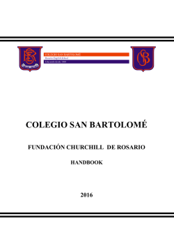 Handbook 2016 - Fundación Churchill de Rosario