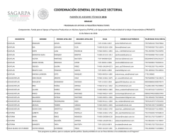 coordinación general de enlace sectorial