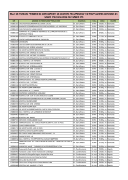 plan de trabajo proceso de conciliacion de cuentas