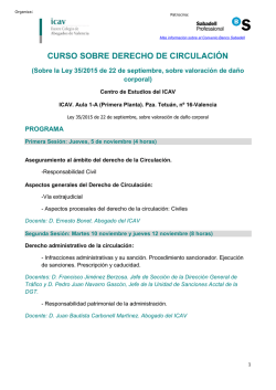 Programa - Ilustre Colegio de Abogados de Valencia