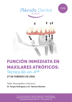 función inmediata en maxilares atróficos