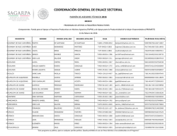 coordinación general de enlace sectorial