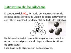Estructura de los silicatos