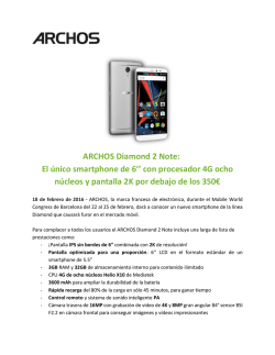 ARCHOS Diamond 2 Note: El único smartphone de 6`` con