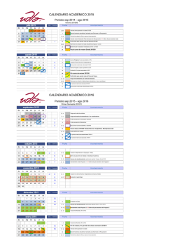 Calendario Académico Modalidad Diurna
