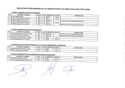 resultados preliminares