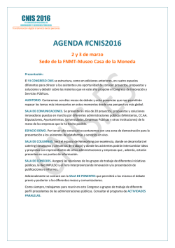 AGENDA #CNIS2016