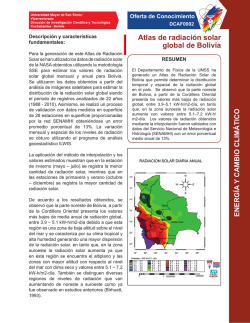 Atlas de radiación solar global de Bolivia