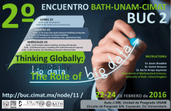 Thinking Globally: ENCUENTRO BATH-UNAM