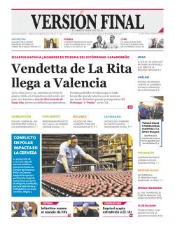 Vendetta de La Rita llega a Valencia