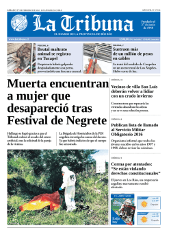 Muerta encuentran a mujer que desapareció tras