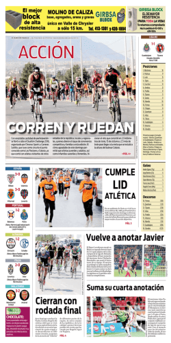 corren y ruedan - El Diario de Coahuila