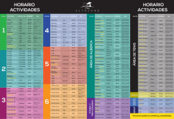 Horario - Club Altozano Morelia