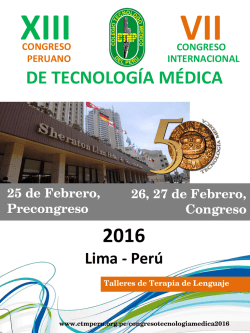 de tecnología médica - Consejo Nacional Colegio Tecnólogo