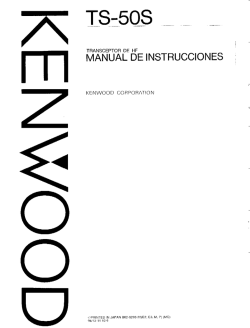 Manual de radio kenwood mod. TS-50 en español