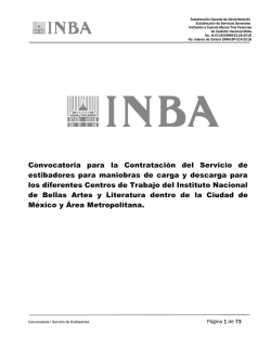 Invitación a Cuando Menos Tres Personas de Carácter Nacional