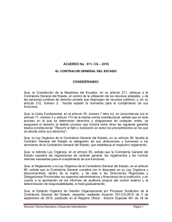 Descargar Acuerdo - Contraloría General del Estado