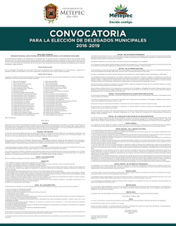 Convocatoria para Delegados