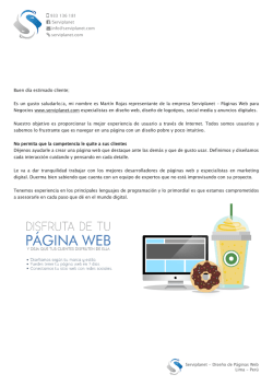 Información - Serviplanet
