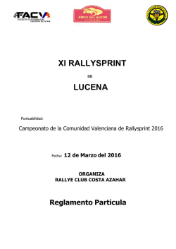xi rallysprint lucena - Rallye Club Costa Azahar