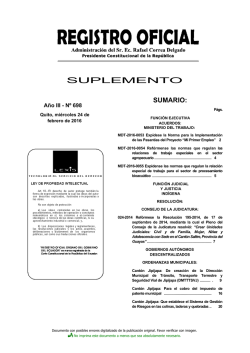 S.R.O N° 698, MIÉRCOLES 24FEBRERO2016
