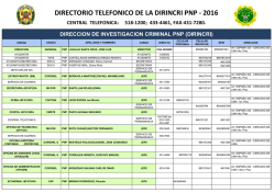 Prontuario Telefonico Dirincri PNP 2016