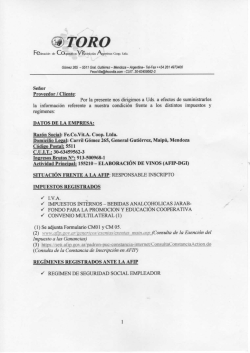 25“ T OR O - FeCoVitA Consultas