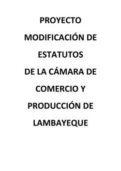 propuesta - Cámara de Comercio y Producción de Lambayeque