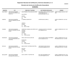 sonora - Organismo Nacional de Certificación y Servicios