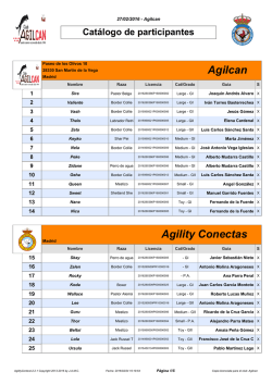 Listado de inscritos actualizado