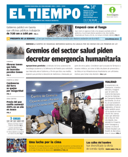 Gremios del sector salud piden decretar emergencia