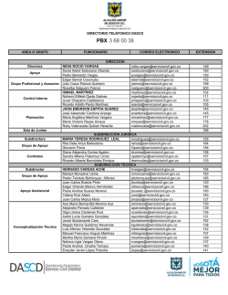 directorio telefonico dascd - Servicio civil