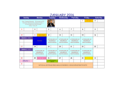 january 2016 - Colegio John F. Kennedy