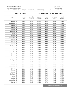 Marzo 2016 - Radio Islam Chile