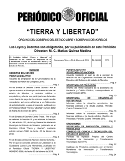 Click para ver Publicaci&oacute;n - Peri&oacute;dico Oficial