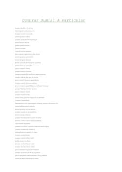 Comprar Sumial A Particular