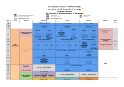 XXII CONGRESO NACIONAL DE INMUNOLOGÍA 2016