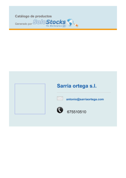 Sarria ortega s.l.