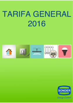 Tarifa General 2016