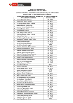 APELLIDOS Y NOMBRES CALIFICACI&Oacute;N Alarc&oacute;n Balladolid