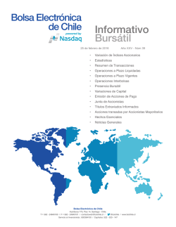 Boletín 25-02-2016 - Bolsa Electrónica de Chile