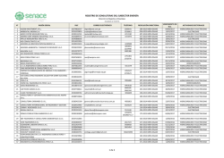 REGISTRO DE CONSULTORAS DEL SUBSECTOR