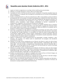 Undécimo Grado - Colegio Rochester