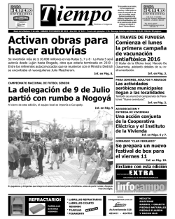 Activan obras para hacer autovías - Diario Tiempo Digital