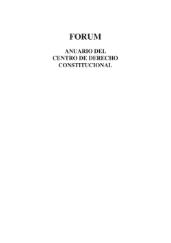 anuario del centro de derecho constitucional