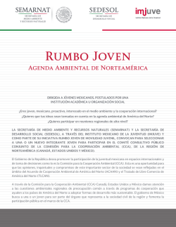 Rumbo Joven Agenda Ambiental de Norteamérica